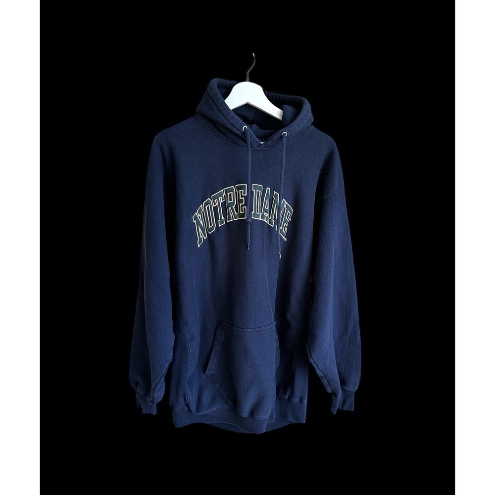 Vintage Notre Dame Fighting Irish Steve & Barry Hoodie XL Pullover Sweatshirt - Picture 1 of 10